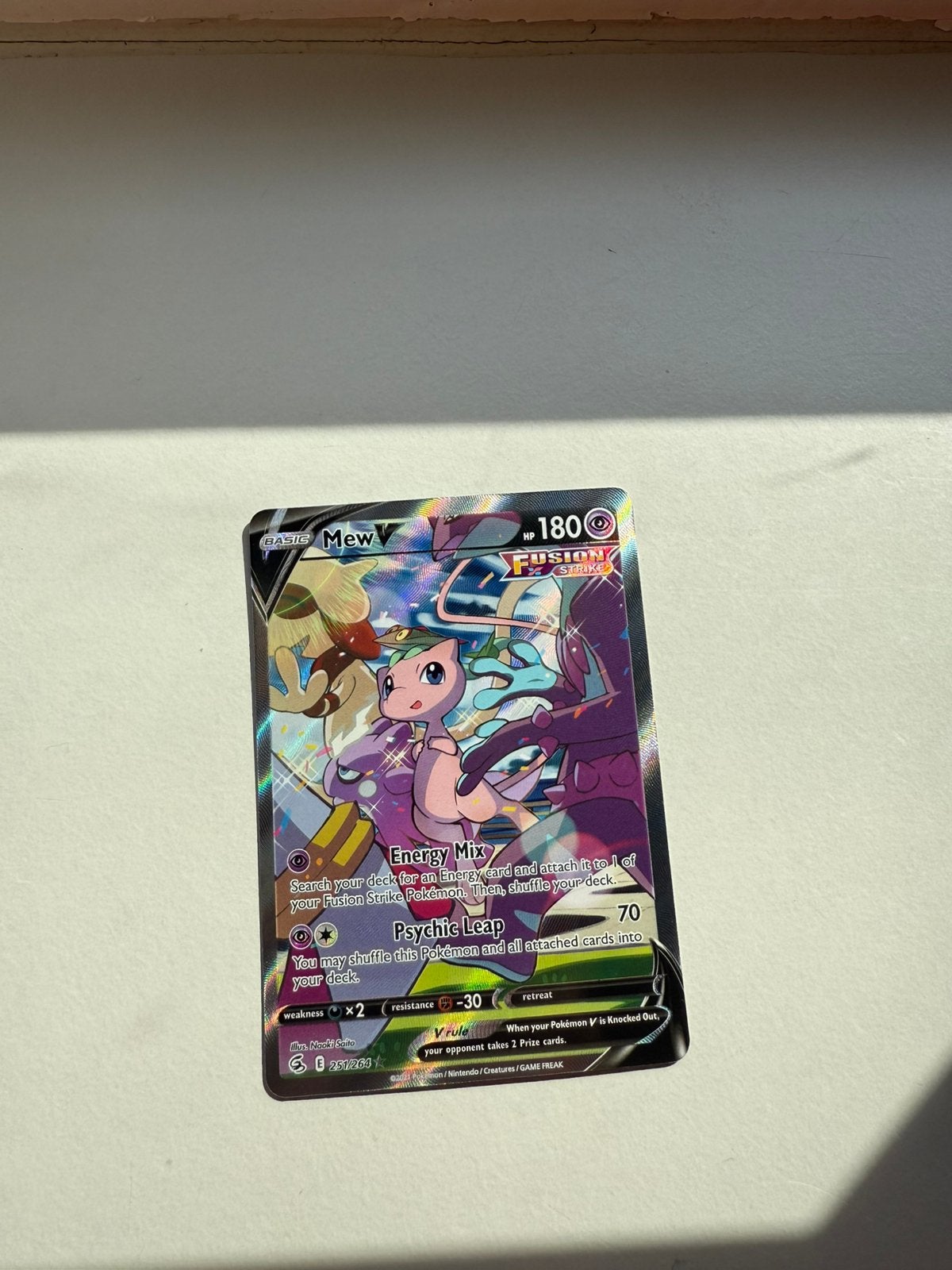 Pokemon kaart | Mew V FST 251, Hobby en Vrije tijd, Verzamelkaartspellen | Pokémon, Ophalen of Verzenden, Nieuw, Meerdere kaarten