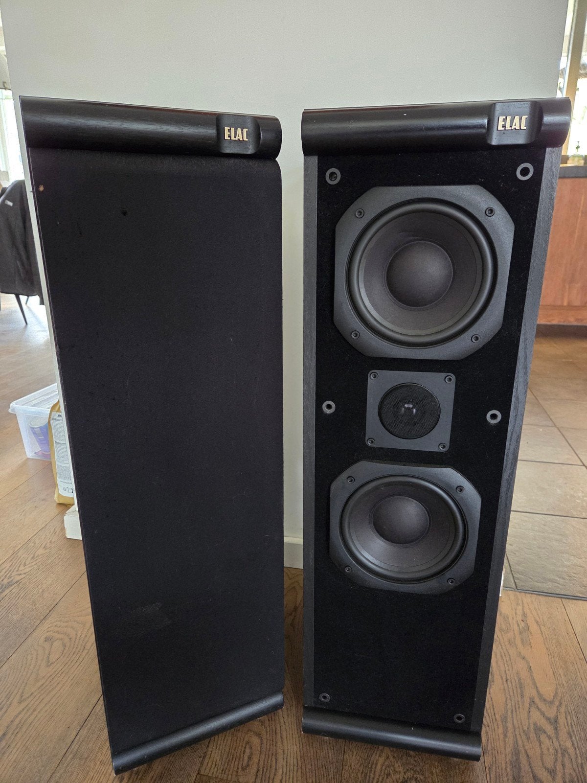 Set ELAC EL 110 II 3-Weg Luidsprekers, Audio, Tv en Foto, Vloerstaande luidspreker, Gebruikt, 120 tot 150 watt, Ophalen