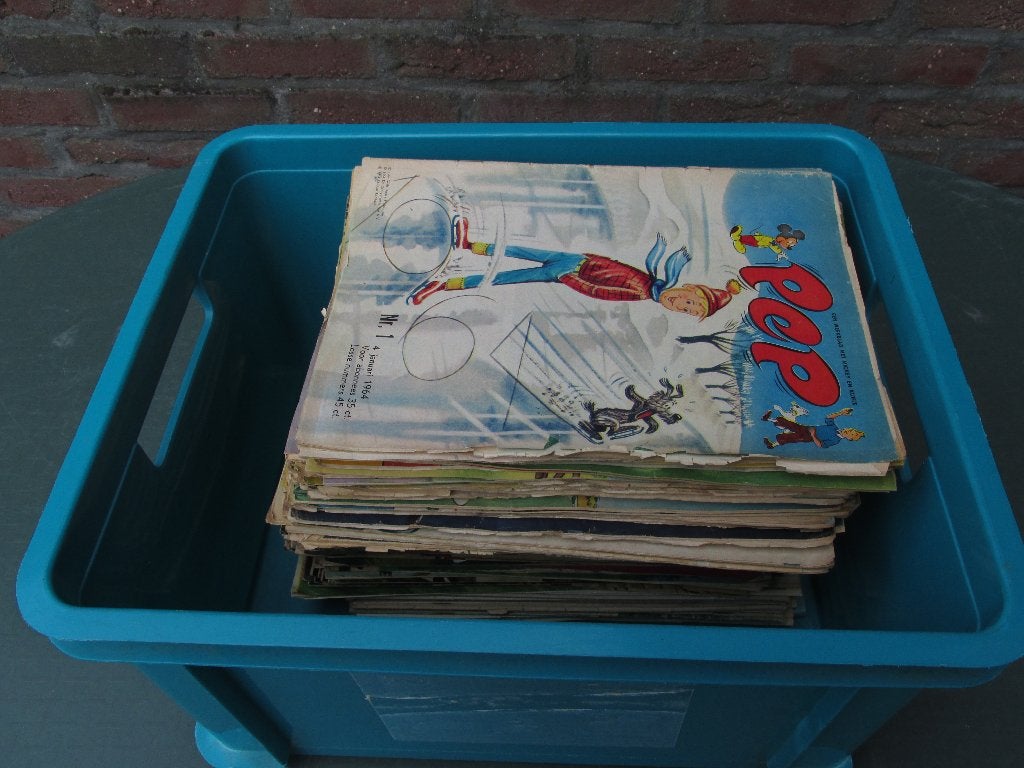 Gratis PEP: strip weekblad PEP uit de zestiger jaren., Boeken, Eén stripboek, Ophalen, Gelezen