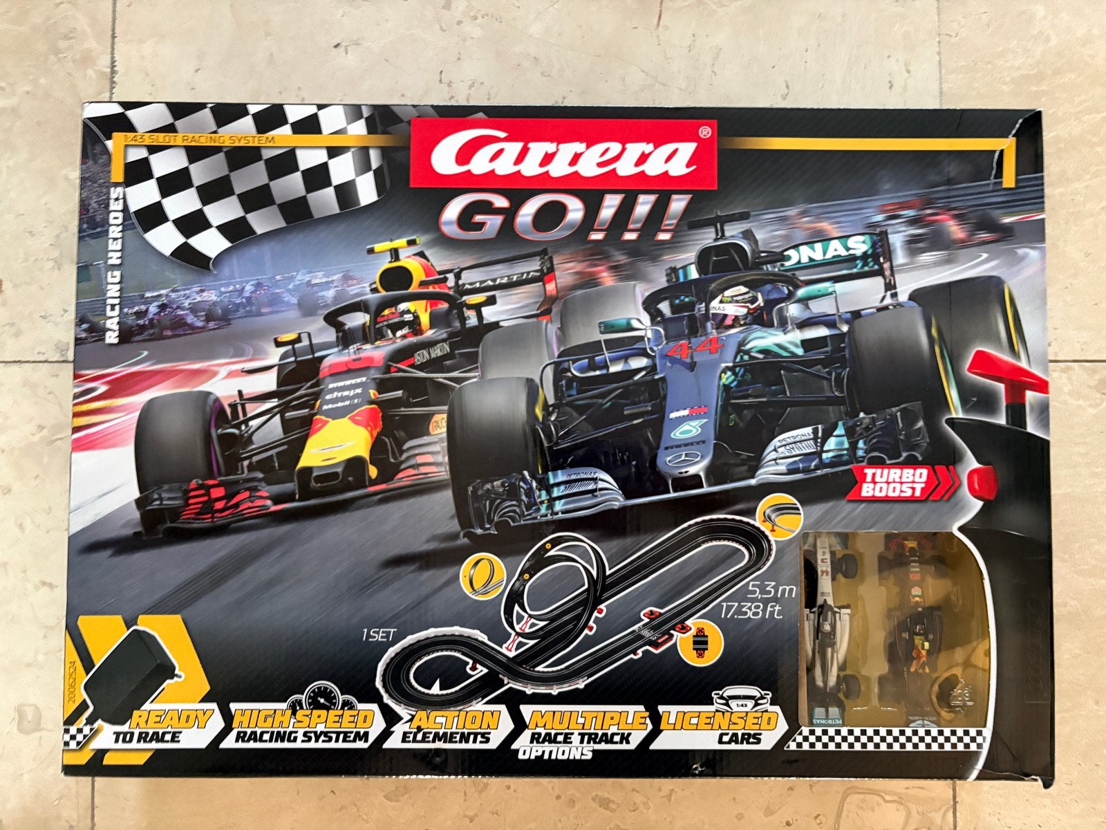 Carrera GO!!! Racing Heroes racebaan, Kinderen en Baby's, Ophalen, Racebaan, Carrera, Zo goed als nieuw