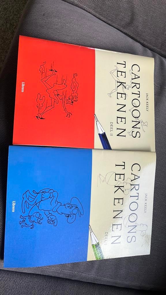 Leer cartoons tekenen met Jack Kelly. Deel 1 en 2, Ophalen of Verzenden, Zo goed als nieuw, Boek of Gids