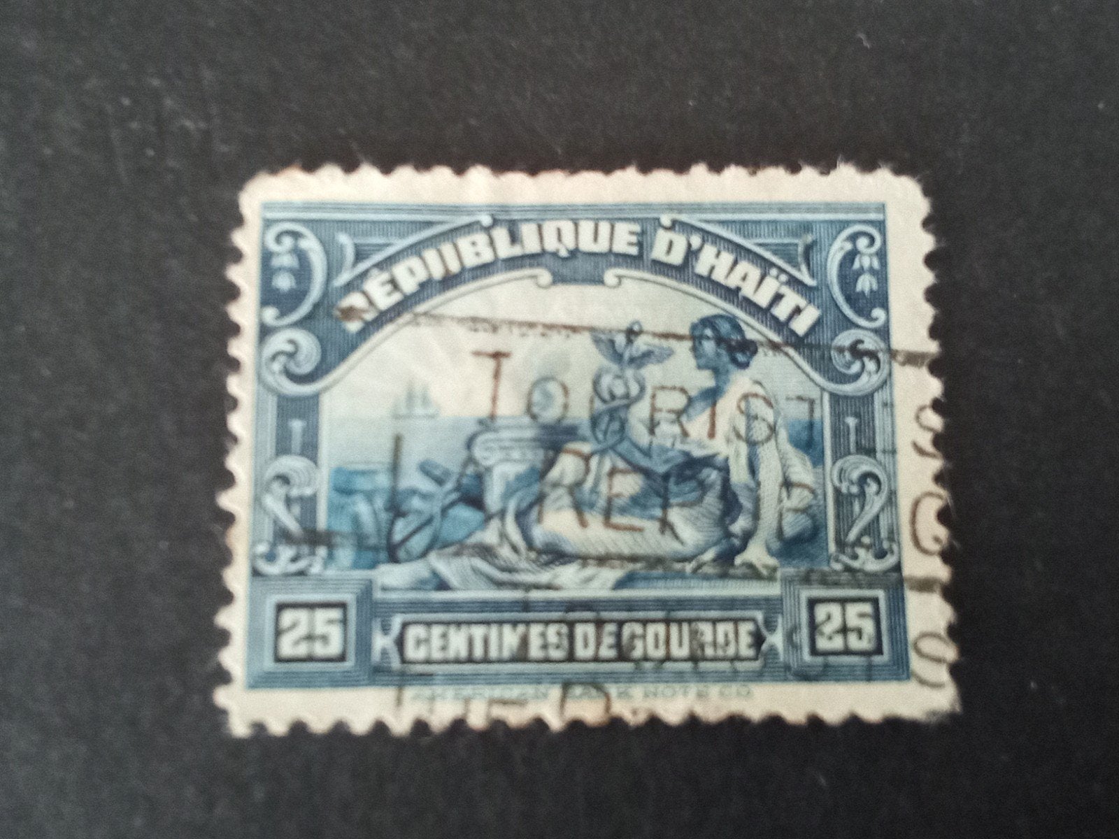 Haïti 9, Verzenden, Gestempeld, Midden-Amerika