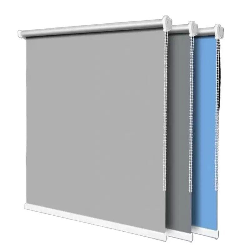Verduisterend rolgordijn 160x200cm- Grijs, Ophalen, Verduisterend, Zo goed als nieuw, Rolgordijn