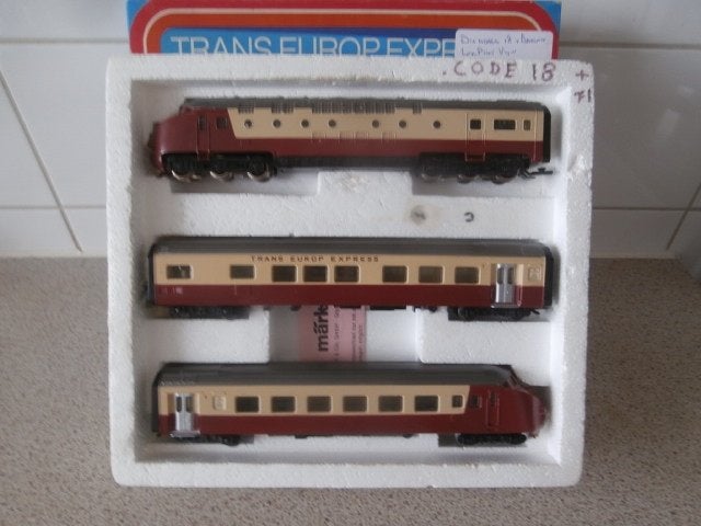 Marklin TEE 3 delig  DIGITALE  GELIJKSTROOM 3071, Treinset, Gelijkstroom, Ophalen of Verzenden, Märklin