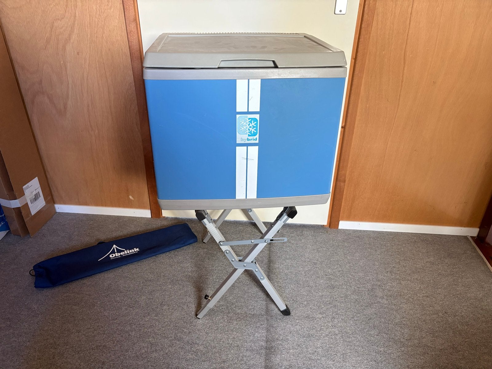 Mobicool B40 campingkoelkast 230V/12V met Obelink standaard, Ophalen, Gebruikt, Koelbox, Compressor
