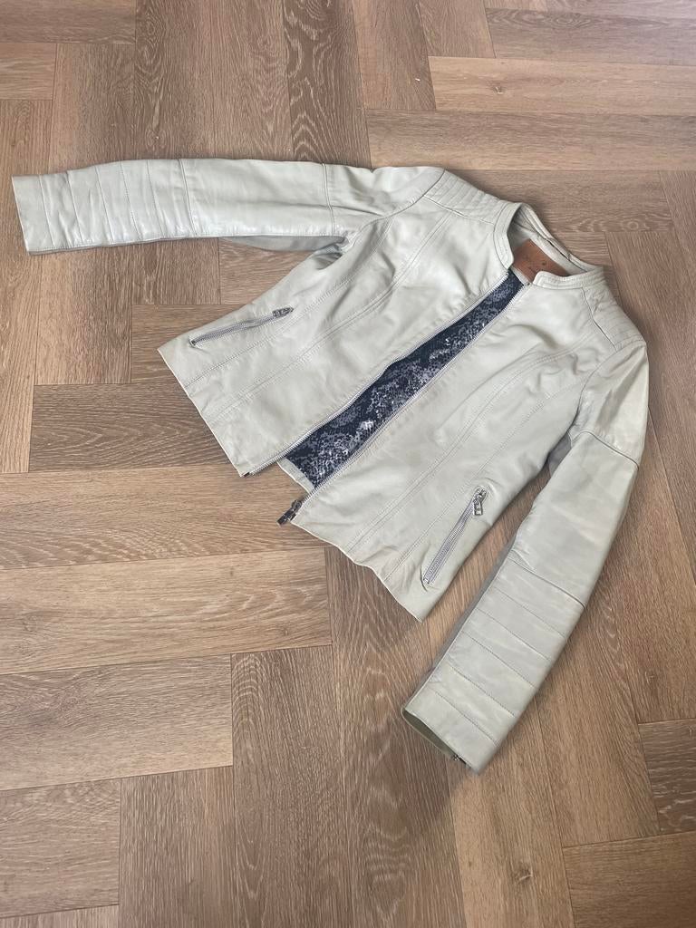 Goosecraft leren jas - Maat XL, Ophalen of Verzenden, Gedragen, Maat 46/48 (XL) of groter, Beige
