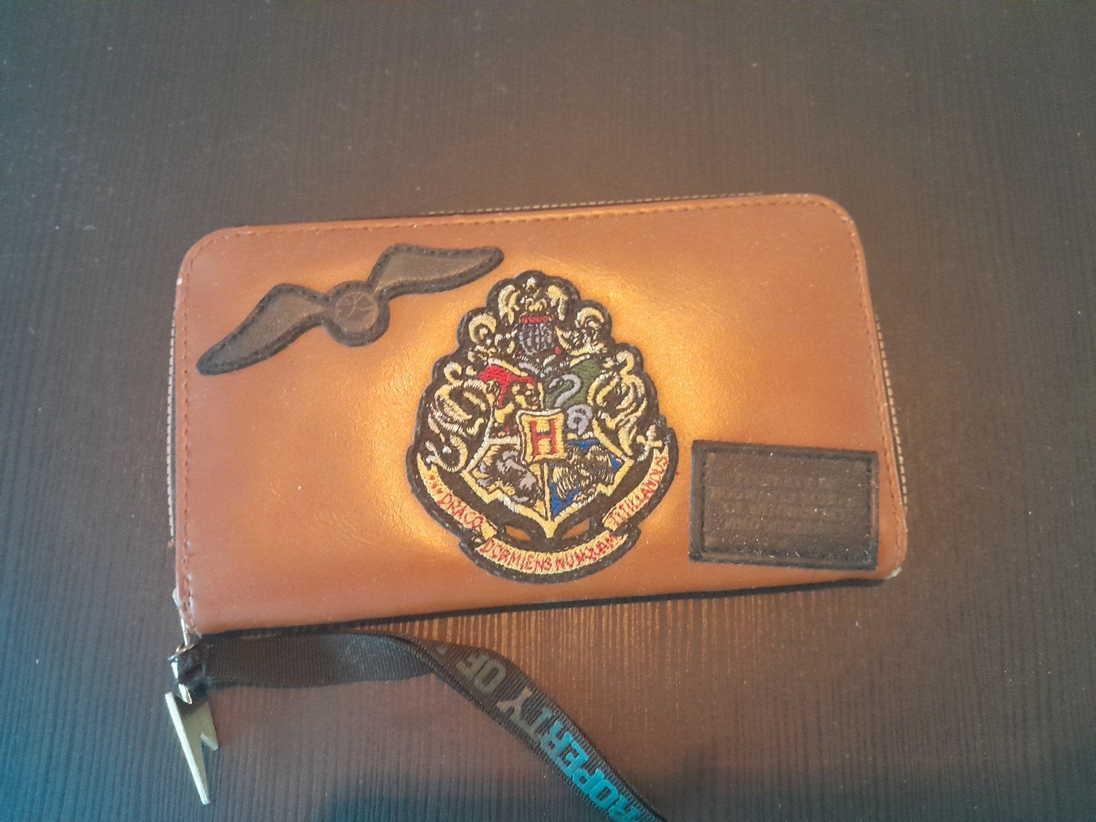 Harry Potter portemonnee met Hogwarts logo, Ophalen of Verzenden, Gebruikt, Bruin, Overige merken