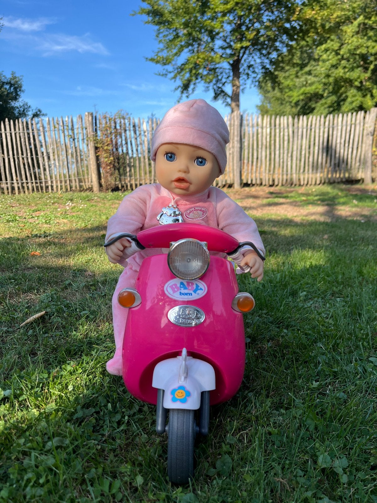 Roze Baby Born scooter, Kinderen en Baby's, Ophalen of Verzenden, Gebruikt, Babypop