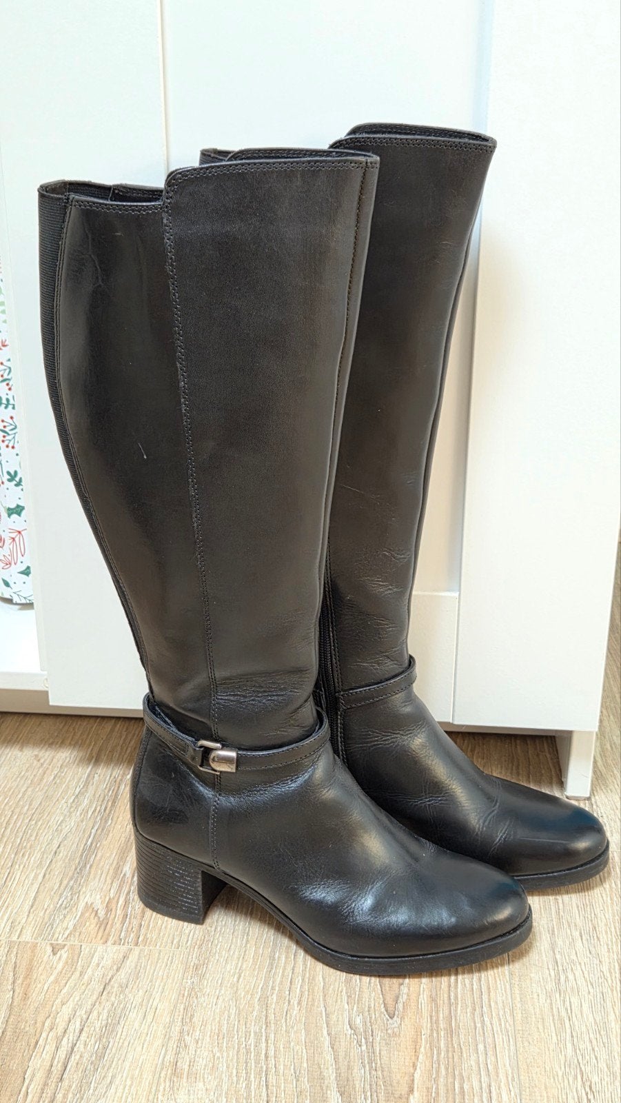 Hush Puppies prachtige zwarte laarzen mt 38, Hoge laarzen, Zwart, Ophalen of Verzenden, Zo goed als nieuw