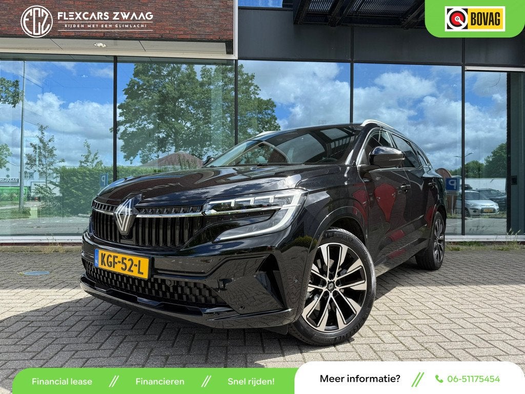 Renault ESPACE E-Tech full hybrid 200 techno 7p. - Automaat, Auto's, Renault, Gebruikt, 1199 cc, Zwart, Bedrijf