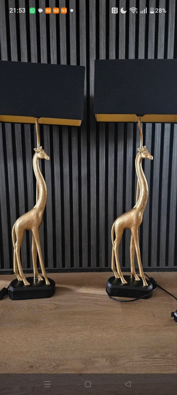 Clayre en Eef giraffe lampen, Ophalen, Minder dan 100 cm