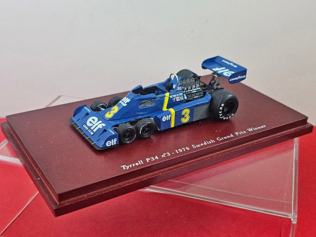Tyrrell P34, Jody Scheckter # 3, Winner GP Sweden. <TOPPER>, Ophalen of Verzenden, Zo goed als nieuw, Auto, Overige merken