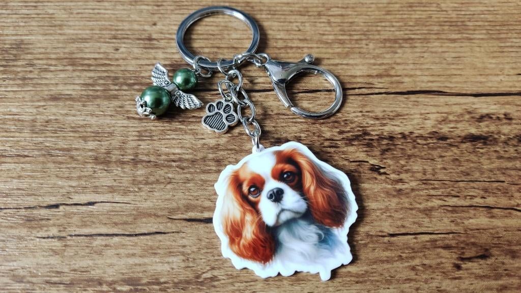 Hanger Cavalier king spaniël met beschermengeltje, Verzenden, Nieuw, Hanger