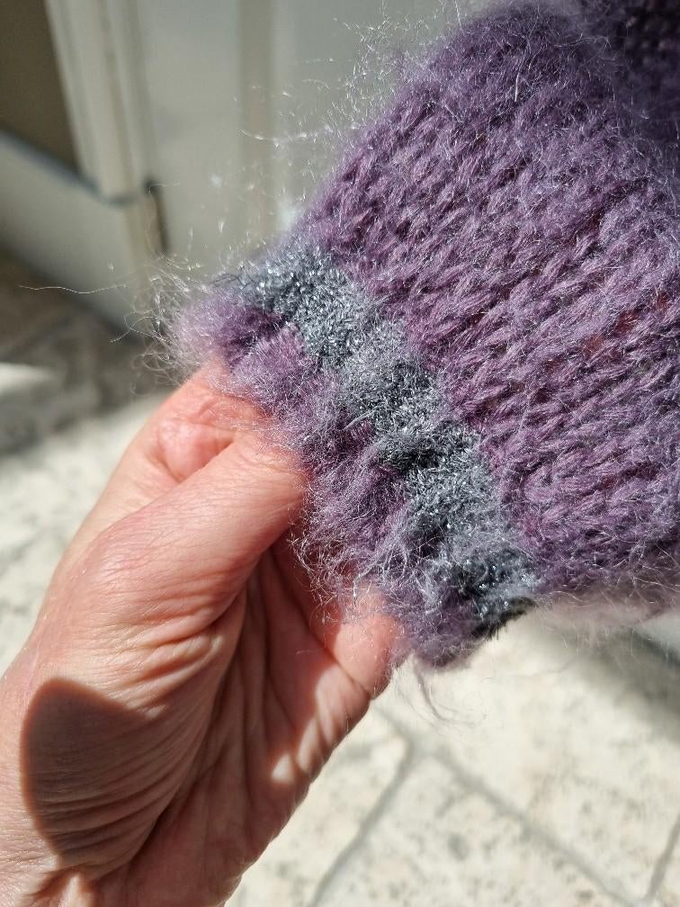 Plein Publique mohair vest La Cherie paars / lila wol maat S, Paars, Plein Publique, Ophalen of Verzenden, Zo goed als nieuw