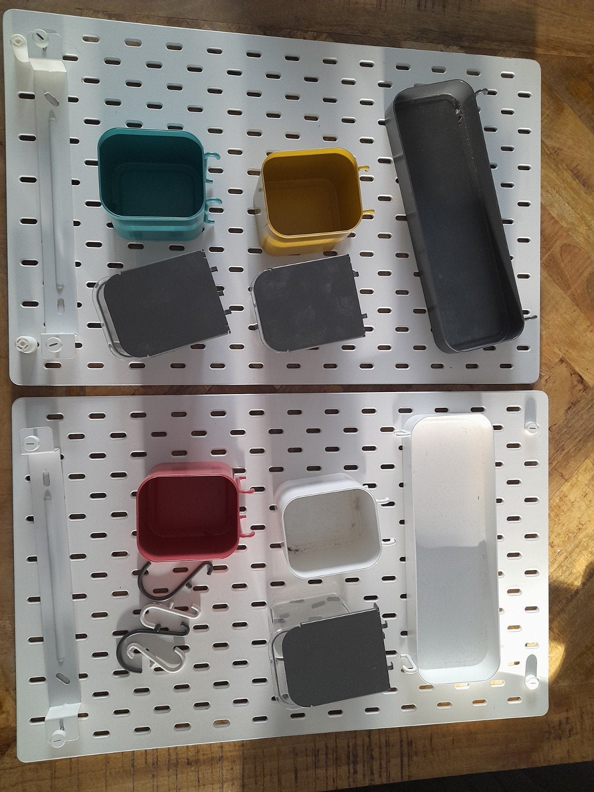 ikea skadis wandborden, Ophalen