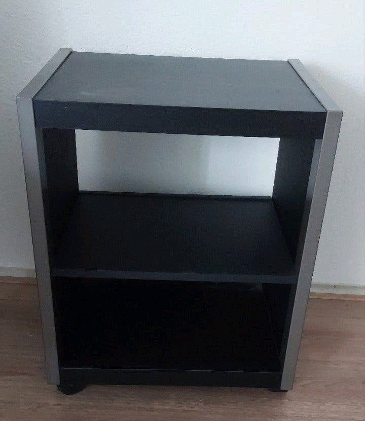 Philips Zwart/grijs audio rack op wieltjes, Gebruikt, Modern, functioneel, 50 tot 100 cm, Minder dan 100 cm