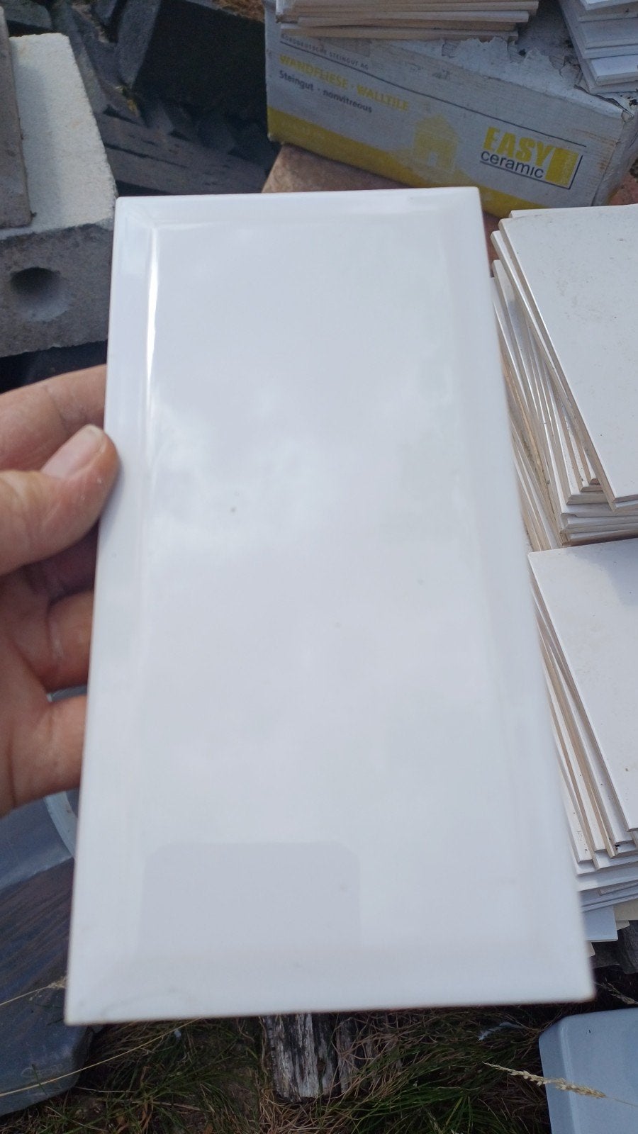Witte wandtegeltjes, Ophalen, Gebruikt, 20 tot 40 cm, Wandtegels