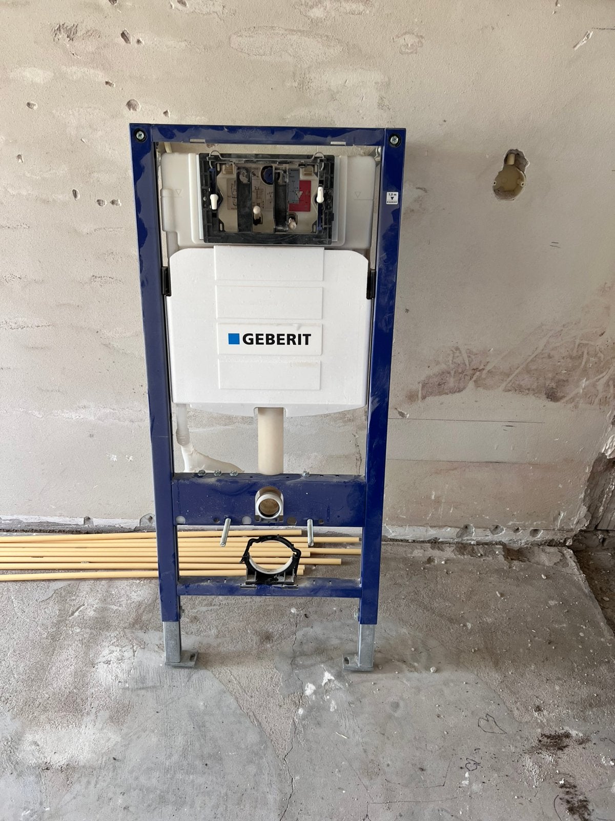 Geberit inbouwreservoir toilet, Ophalen, Gebruikt, Toilet