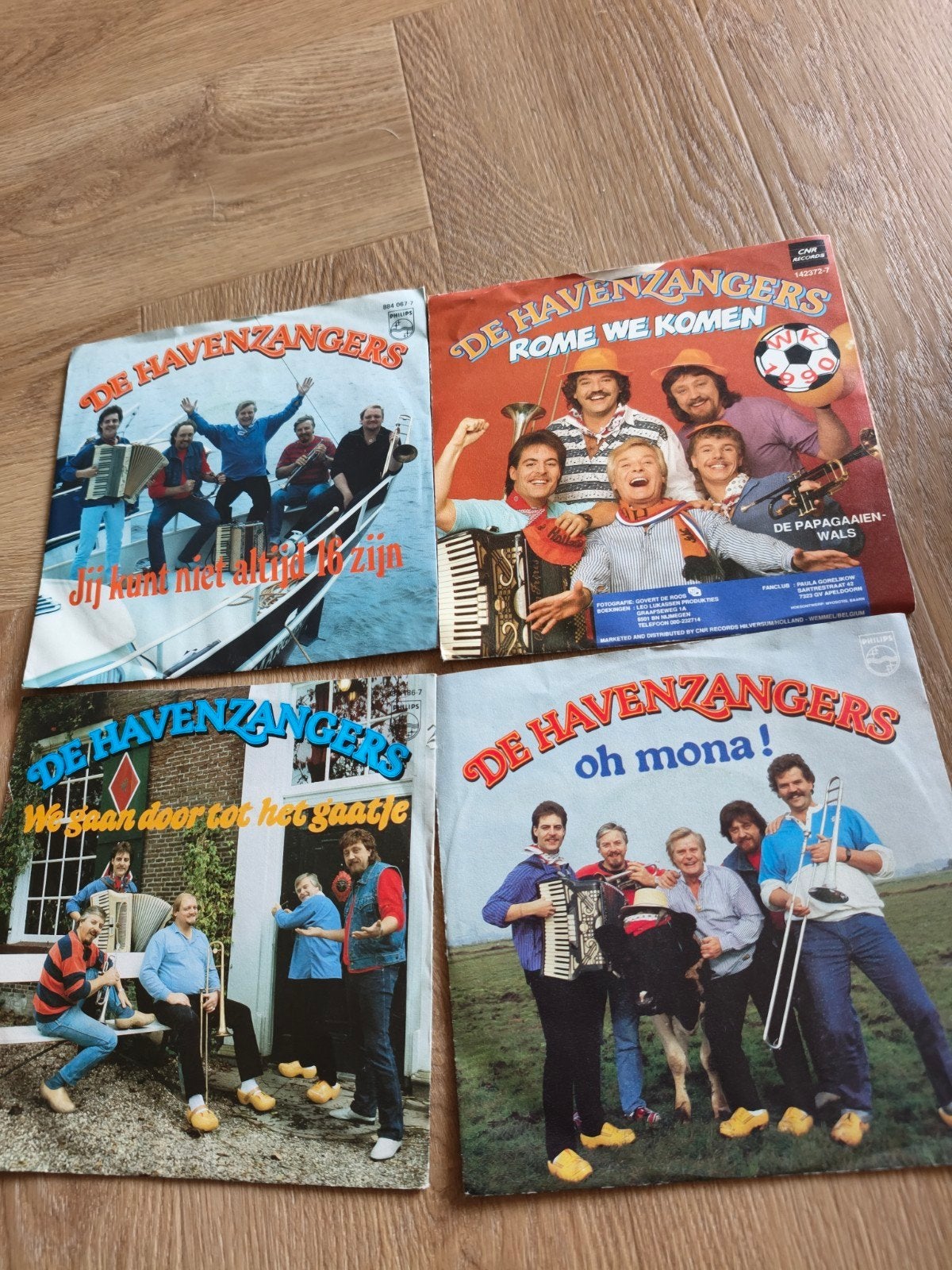 De Havenzangers - 4 singles (Jij kunt niet altijd 16 zijn, R, Ophalen of Verzenden, Gebruikt, Schlager
