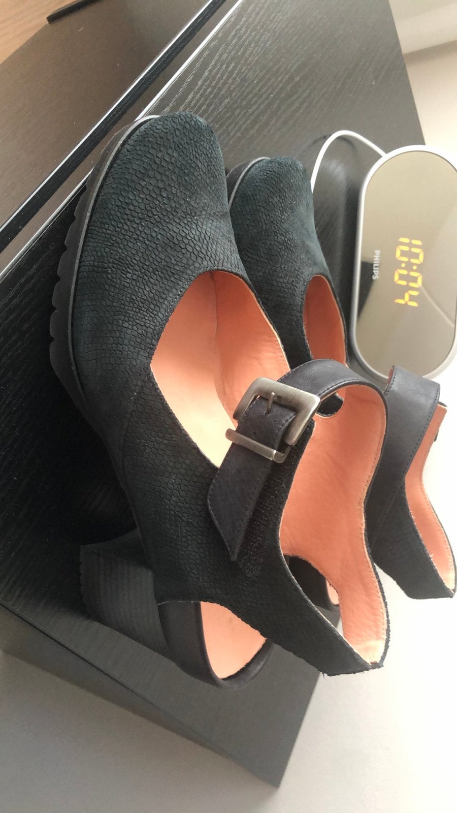 Durea Schoenen Maat 5 Breedte H Zwart, Ophalen of Verzenden, Gedragen, Zwart, Schoenen met lage hakken