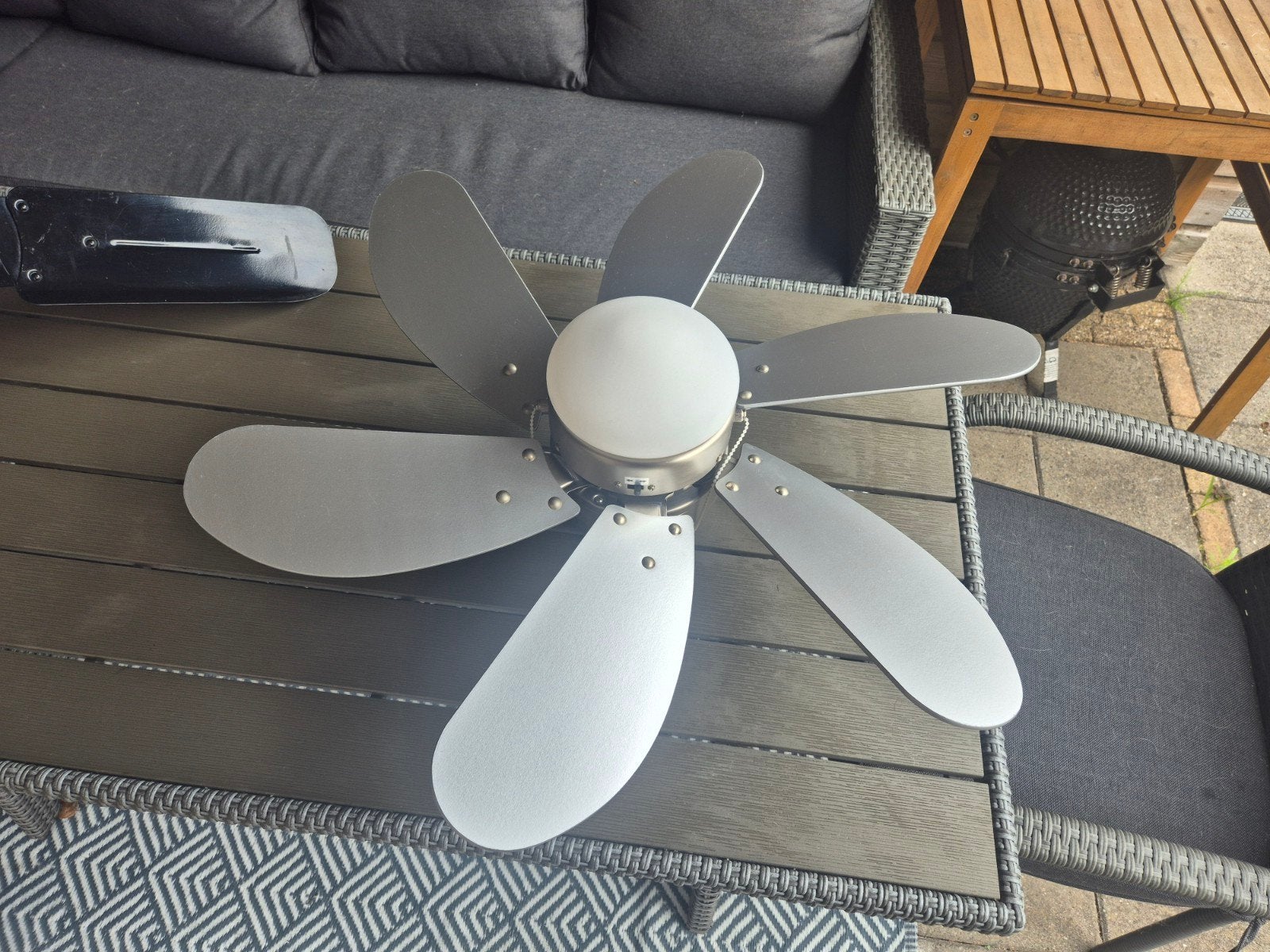 Plafondventilator met lamp en 3 standen, Witgoed en Apparatuur, Ventilatoren, Ophalen, Gebruikt, Plafondventilator