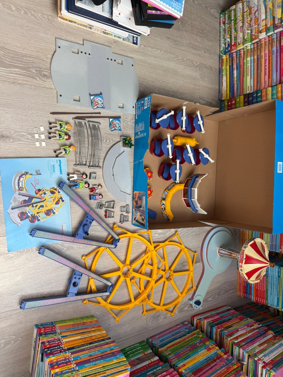 Playmobil kermis reuzenrad nieuw met doos en boekje + extra, Ophalen of Verzenden, Zo goed als nieuw