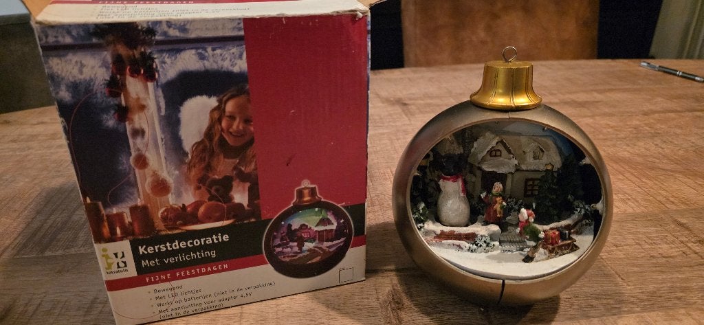 Kerstdecoratie met verlichting, Ophalen of Verzenden, Gebruikt