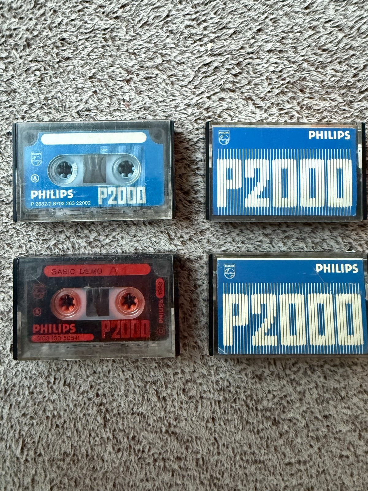 4x Philips P2000 cassettes - Vintage computer software, Ophalen of Verzenden, Gebruikt, Overige genres