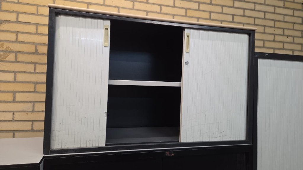 Archiefkast met roldeuren, Ophalen, Gebruikt, 100 tot 150 cm, 100 tot 150 cm