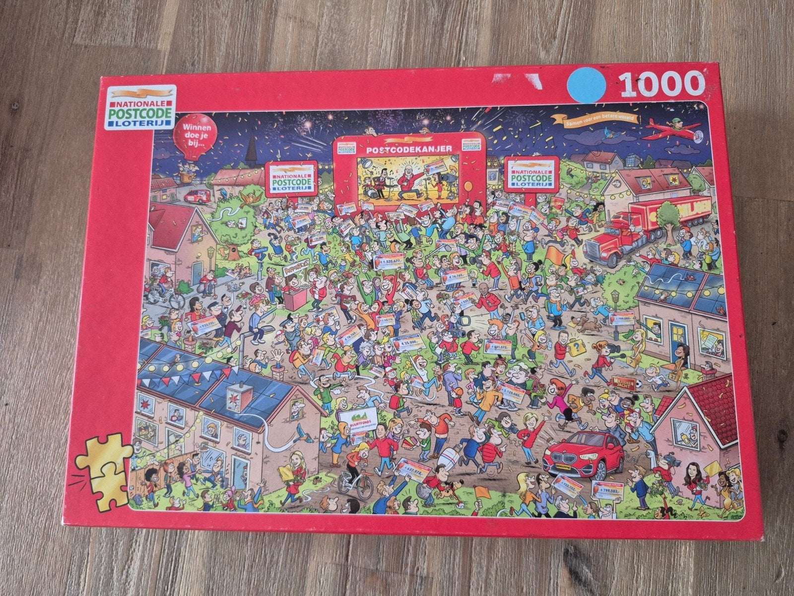 Postcode loterij puzzel, Ophalen of Verzenden, 500 t/m 1500 stukjes, Zo goed als nieuw