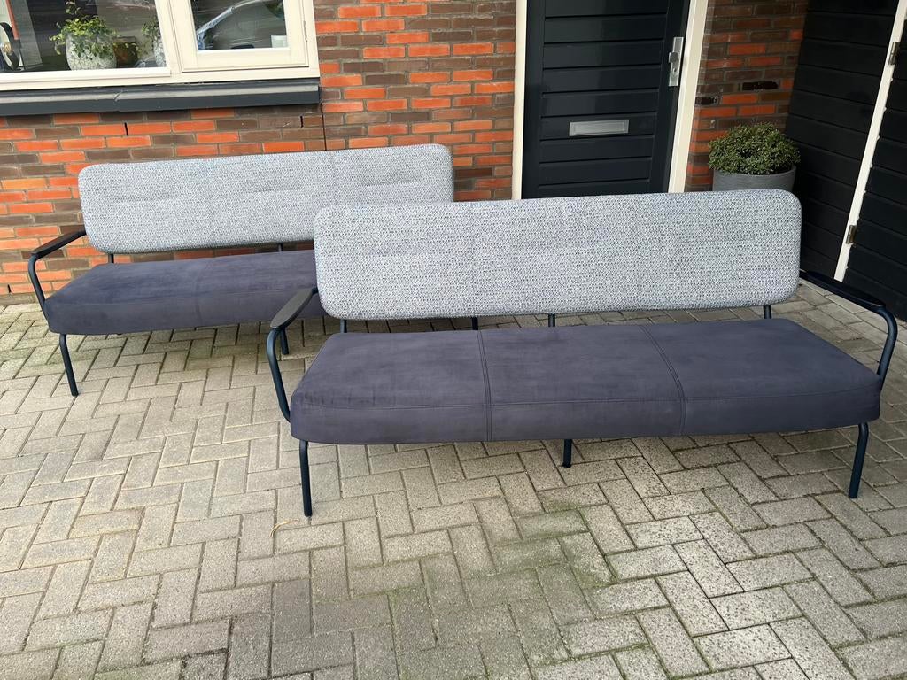 Montel 3 zits banken sienna 2 stuks, Ophalen, Zo goed als nieuw, 75 tot 100 cm, 200 tot 250 cm