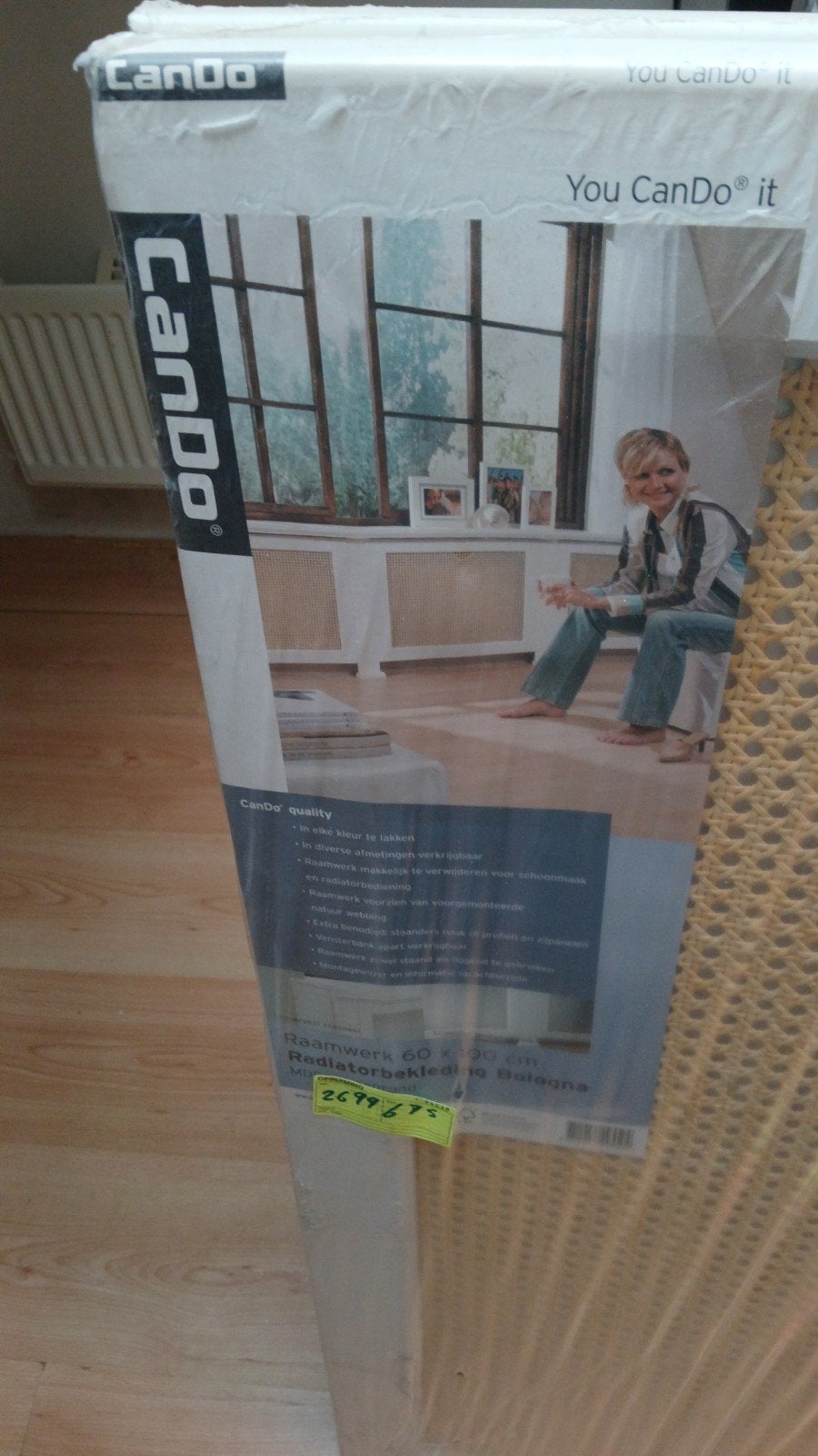CanDo Raamwerk 60x100 cm MDF wit gegrond (3 stuks), Ophalen, Minder dan 80 cm, Overige typen, Minder dan 200 cm