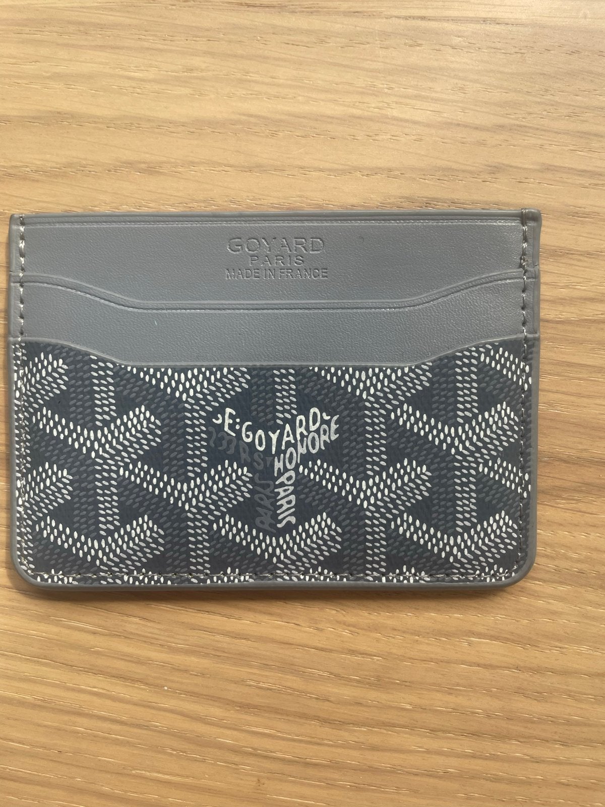 Goyard Saint Sulpice Kaarthouder Grijs, Sieraden, Tassen en Uiterlijk, Portemonnees, Overige merken, Nieuw, Ophalen of Verzenden