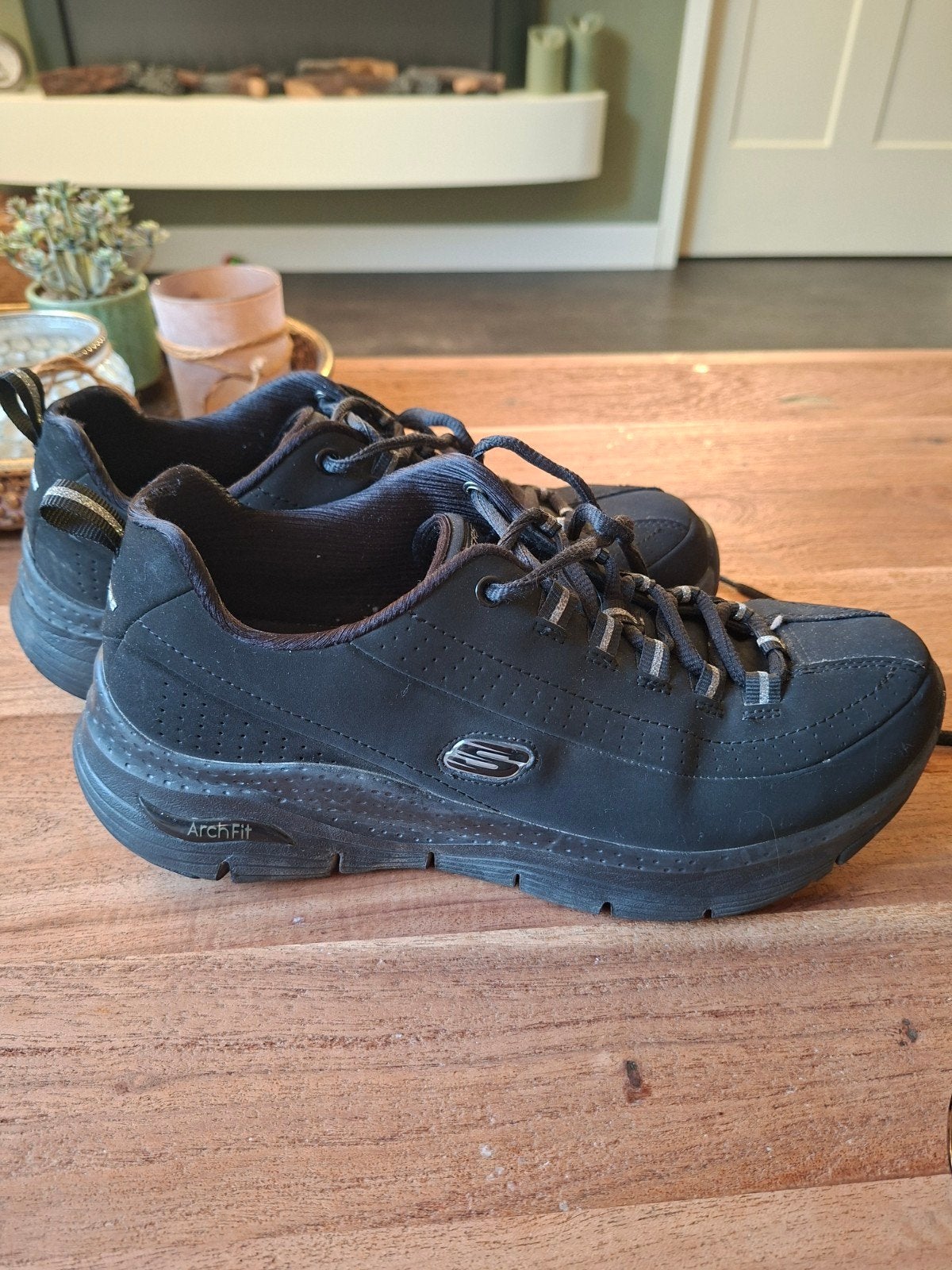 Skechers dames sneakers maat 39 - Zeer goede staat, Ophalen, Skechers, Zwart, Sneakers of Gympen