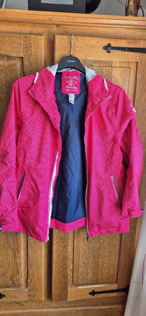 Mooi wind- en waterdicht sportjack, Ophalen, Zo goed als nieuw, Maat 42/44 (L), Roze