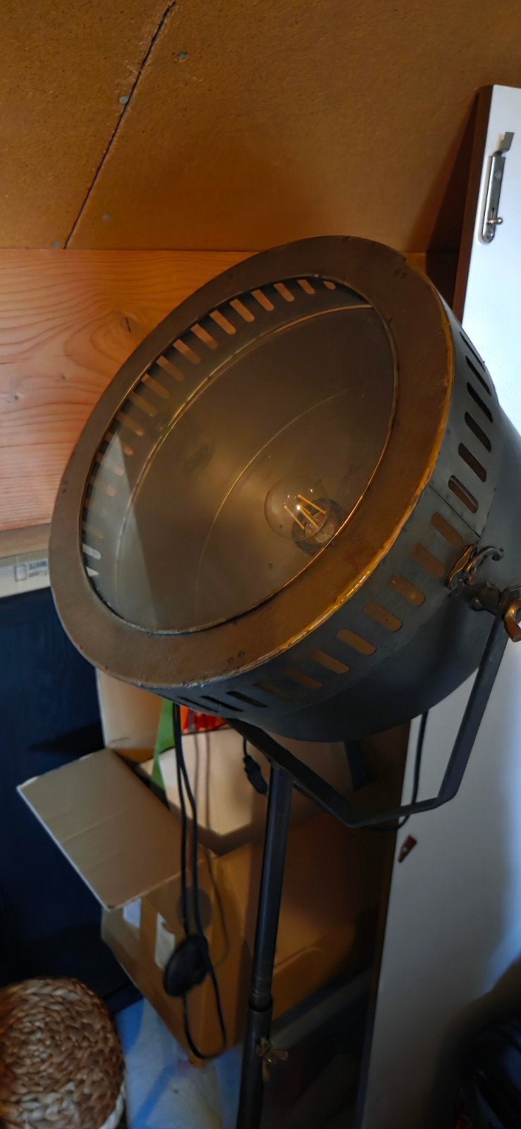 industriële staande lamp, Ophalen, Zo goed als nieuw, Metaal, 150 tot 200 cm