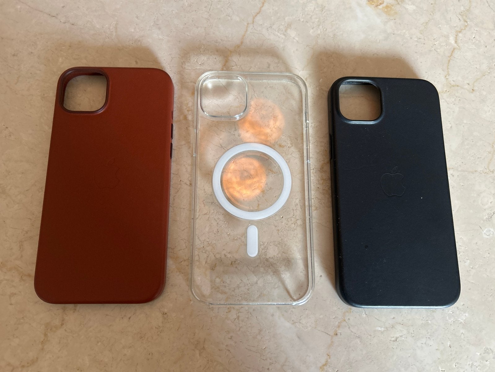 3x Originele Apple iPhone 14 Plus hoesjes, Gebruikt, MagSafe, IPhone 14 Plus, Hoesje of Tasje