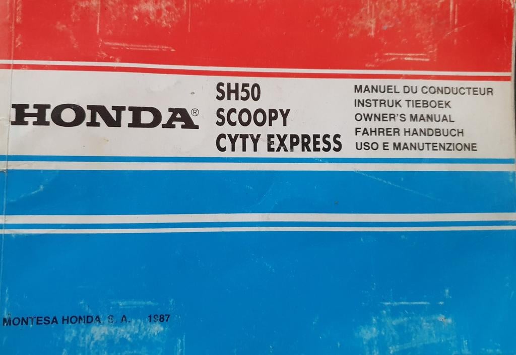 Honda Scoopy SH50 instructie / onderhouds boekje, Fietsen en Brommers, Ophalen of Verzenden, Overige modellen