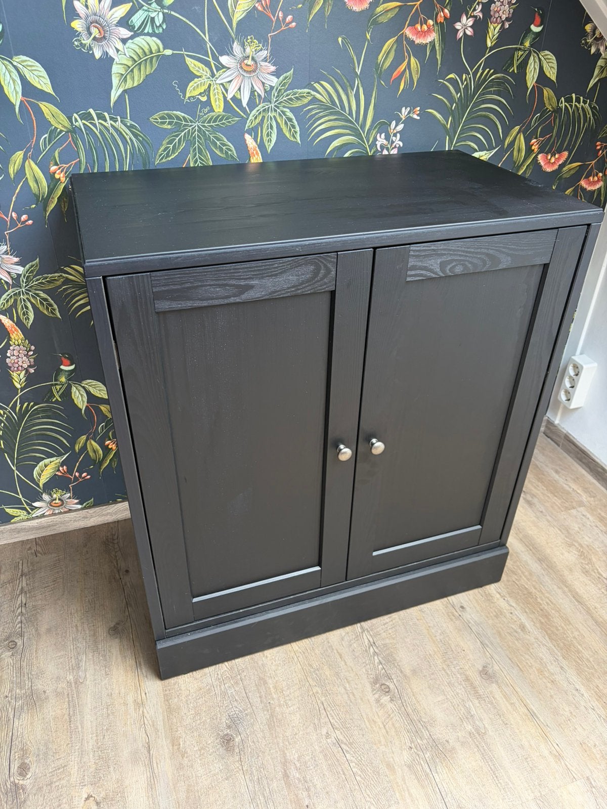 IKEA HAVSTA Kast met plint, zwart, 81x47x89 cm, Ophalen, Zo goed als nieuw