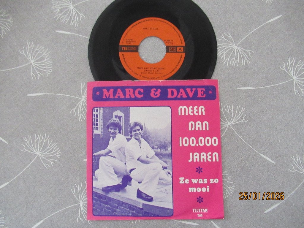 Marc & Dave   Meer dan 100.000 Jaren, Originele persing, 7 inch, Ophalen of Verzenden, Zo goed als nieuw