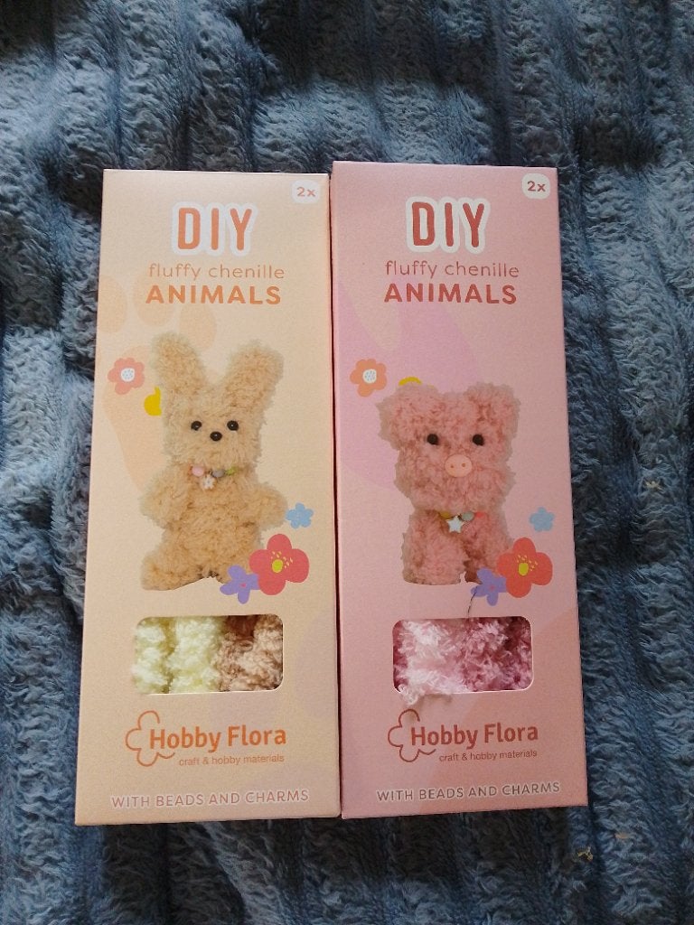 Fluffy chenille animals, Ophalen, Nieuw