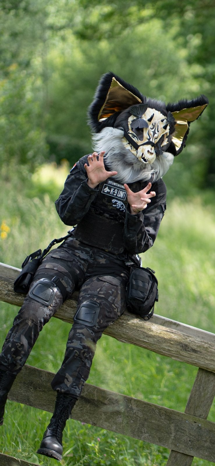Fursuit skulldog for sale/trade LEES BESCHRIJVING, Ophalen of Verzenden, Zo goed als nieuw