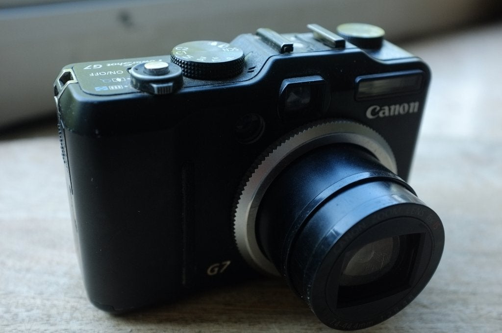 Canon G7 digitale camera, Audio, Tv en Foto, Fotocamera's Digitaal, Ingebouwde flitser, Gebruikt, Accu, Canon