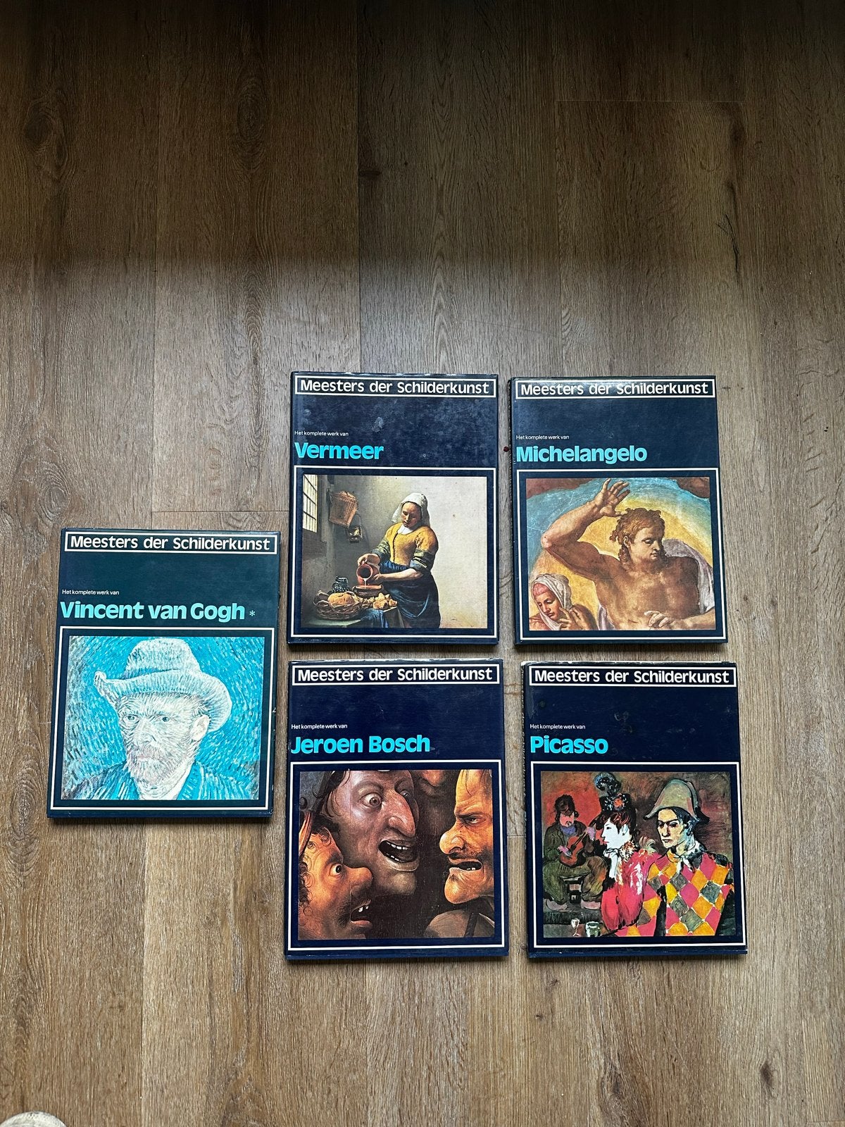 Meesters der Schilderkunst - 5 boeken in plastic kaft, Boeken, Ophalen of Verzenden, Zo goed als nieuw, Schilder- en Tekenkunst