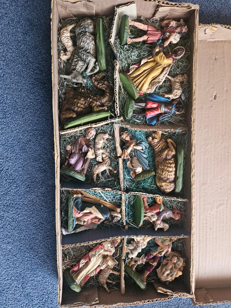 Oude, authentieke kerstbeeldjes, Diversen, Kerst, Ophalen of Verzenden