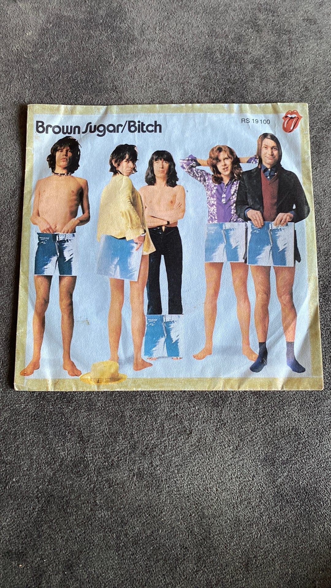 Vinyl single the Rolling Stones - Brown sugar, Cd's en Dvd's, Vinyl Singles, Ophalen of Verzenden, Gebruikt, Pop
