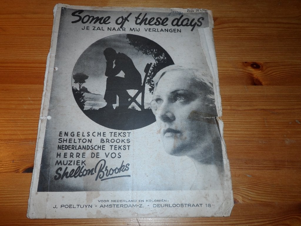 Some of these days - shelton brooks, Muziek en Instrumenten, Piano, Gebruikt, Ophalen of Verzenden, Artiest of Componist