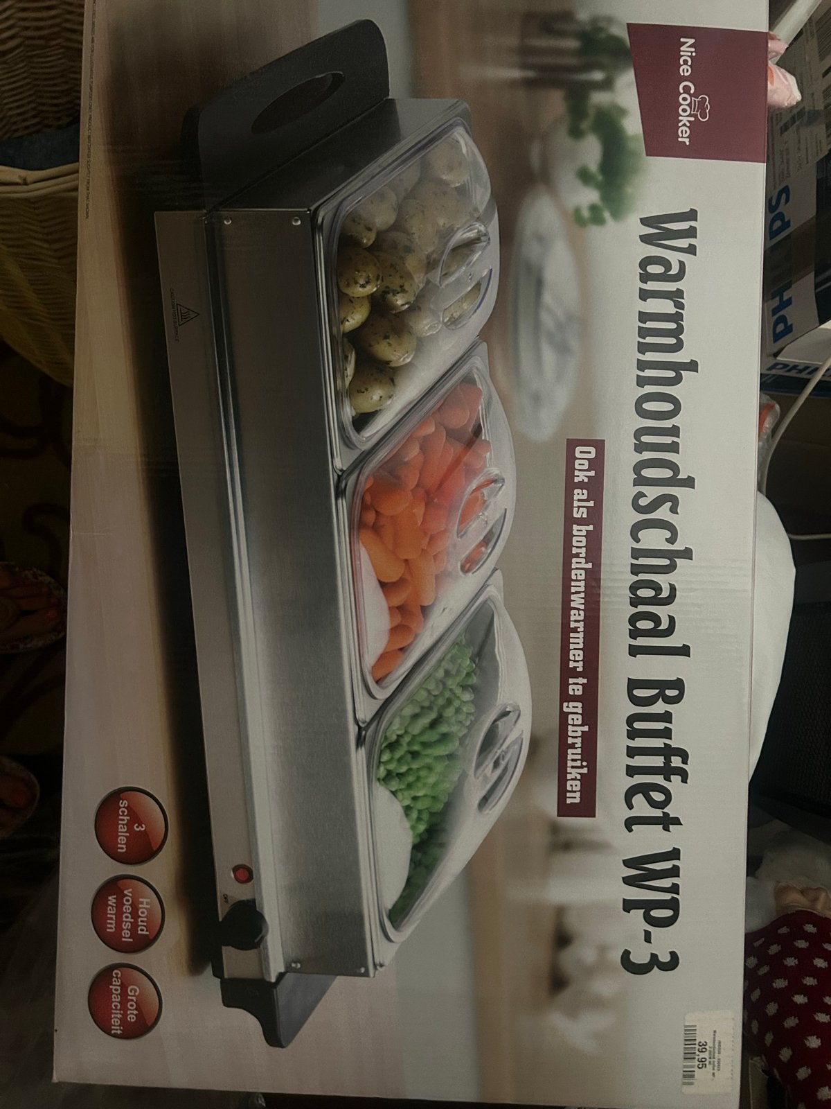 Nice Cooker Warmhoudschaal Buffet WP-3 NIEUW, Ophalen, Nieuw