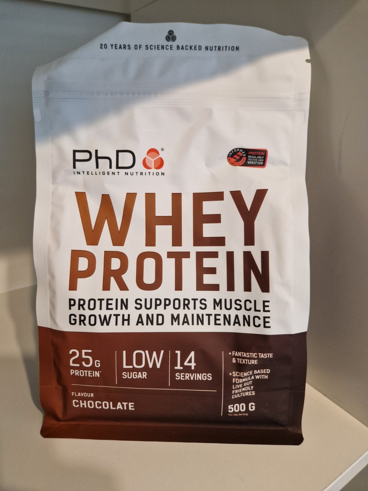 PHD Whey Protein poeder chocolade, Ophalen of Verzenden, Nieuw, Poeder of Drank