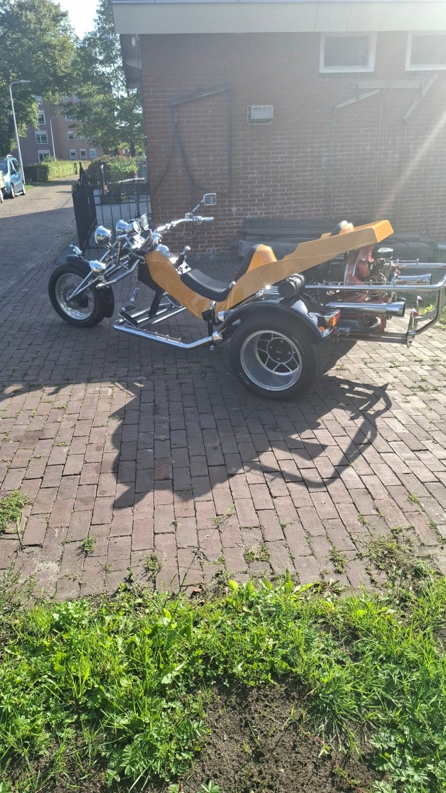 Unieke gele wk Trike met 1600cc motot